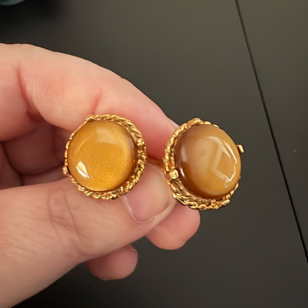 Gold and Brown cuff clings